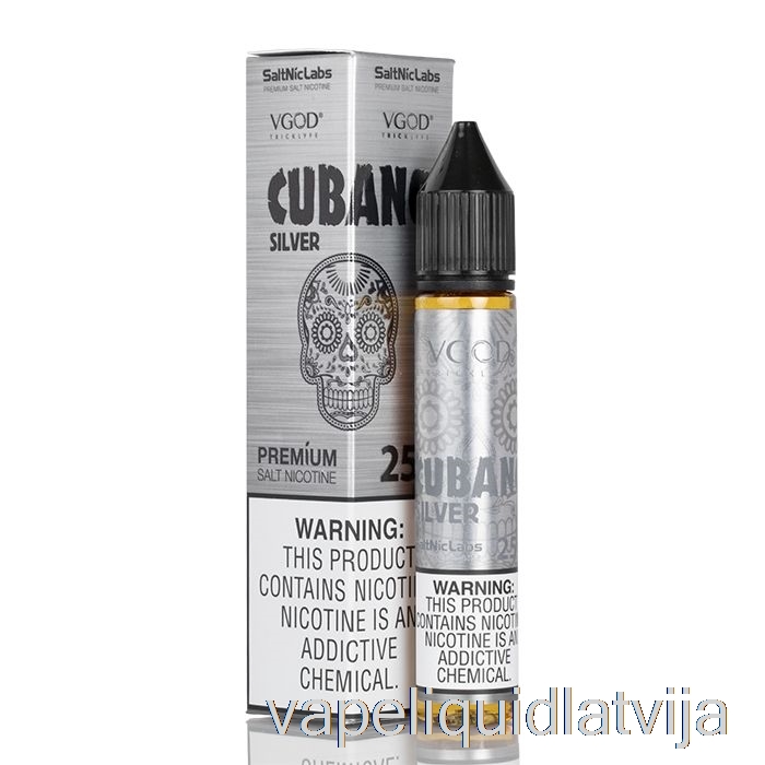 Cubano Silver - Vgod Saltnic - 30ml 25mg Vape šķidrums